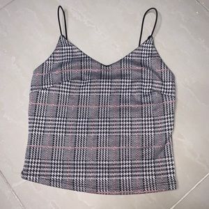 Checker Cami Crop Top